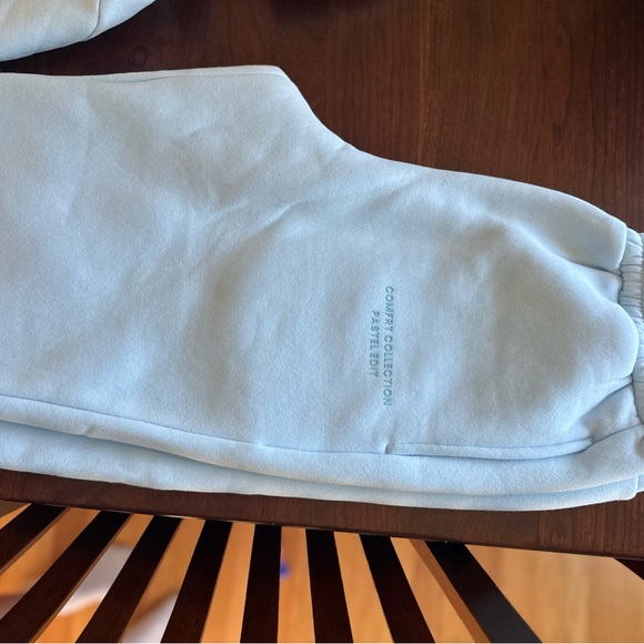 Comfrt Pastel Blue Sweatpants Size S, matching sweatshirt avail in closet - Picture 4 of 4